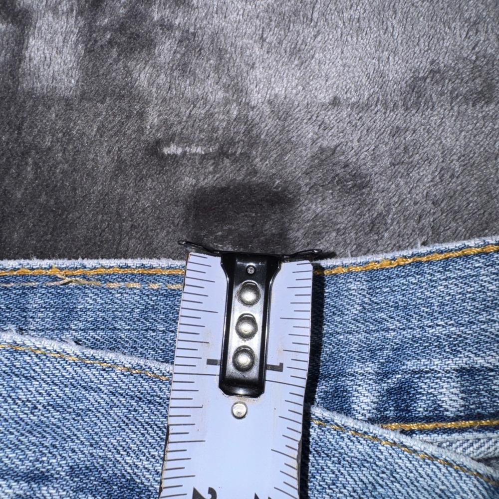 Vintage 2002 Levi's 529 Jeans Mens 34x32 Low Rise Straight Blue Denim Y2K 0502 - Picture 14 of 16